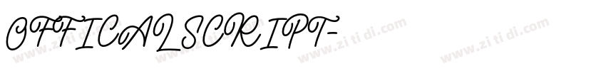 OFFICAL SCRIPT字体转换 OFFICAL SCRIPT字体转换